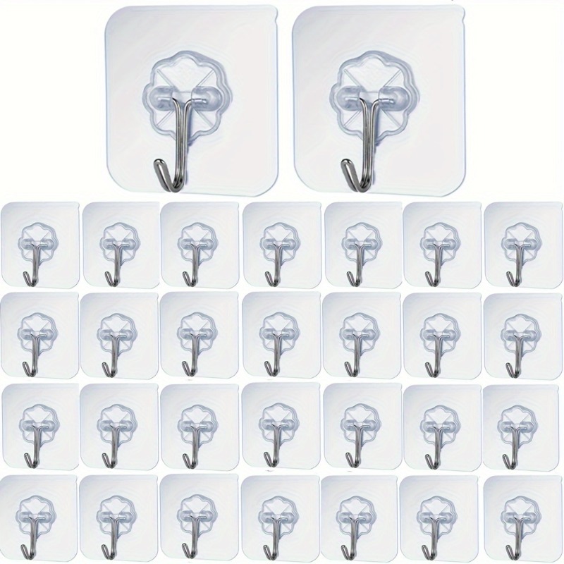 Photography Definition - Transparent Scratch-Free Self Adhesive Hooks, Wall