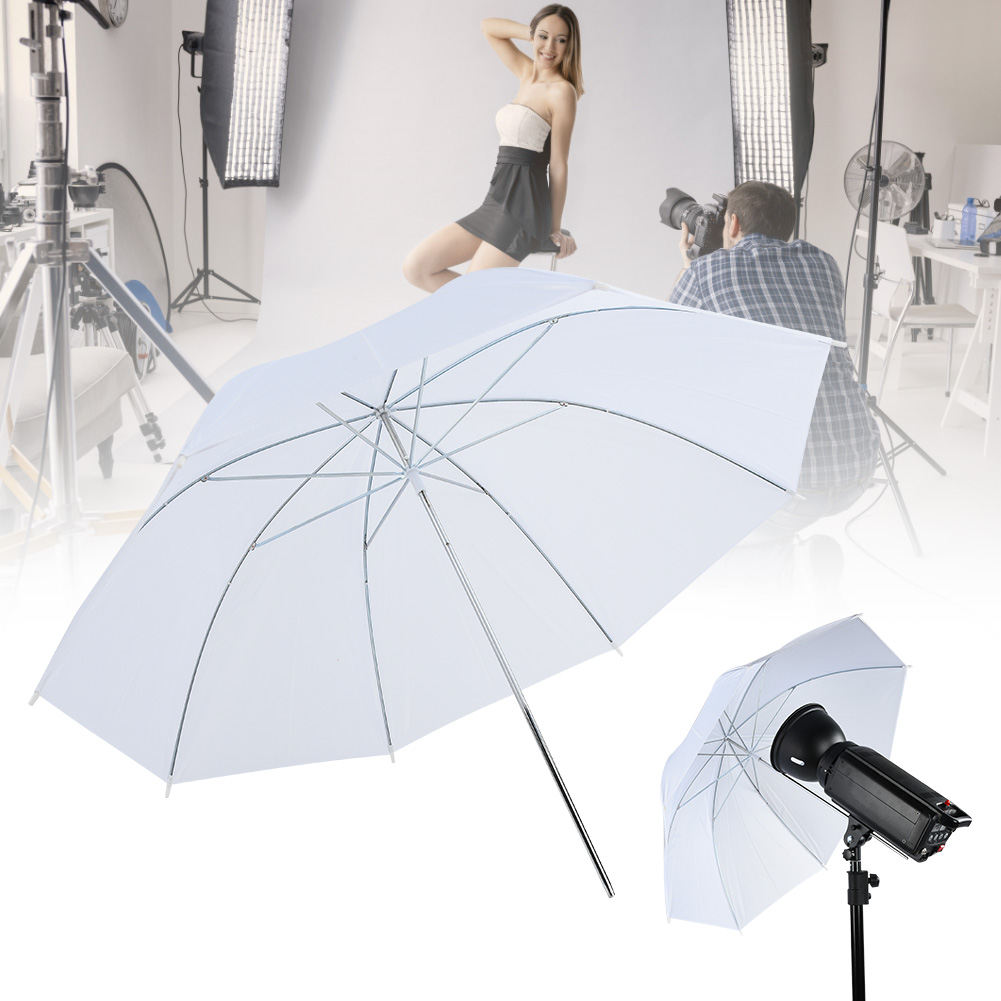Photography Umbrella Diffuser - 33 Inch Translucent White Soft Umbrella