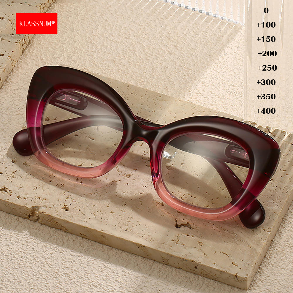 Eye Piece Magnifier - KLASSNUM Trendy Bold Lines Cat Eye