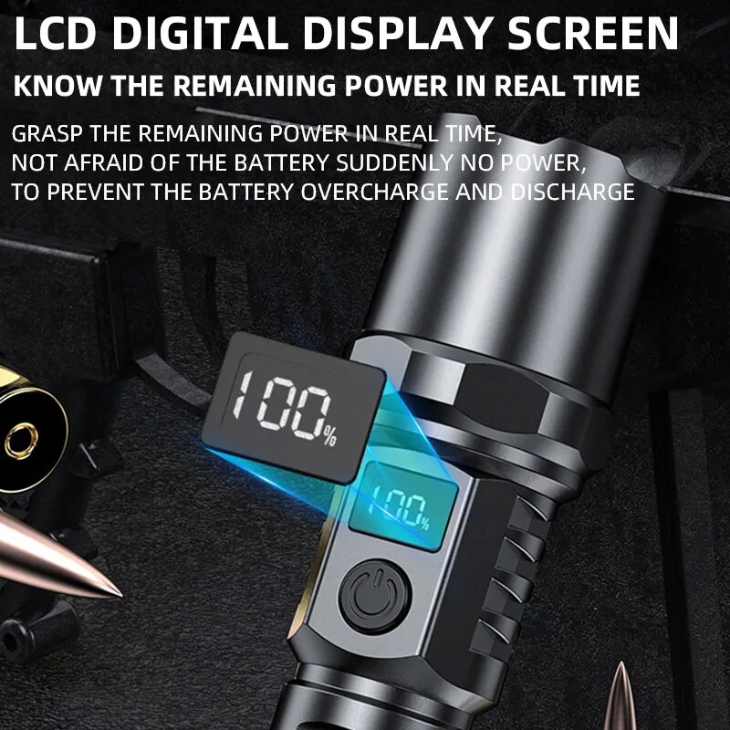 High Power XHP100 Led Flashlig - Photography Ratio 评论和价格
