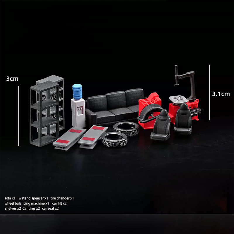 1:64 Car Repair Shop Prop Set  - Photography Landscape 评论和价格
