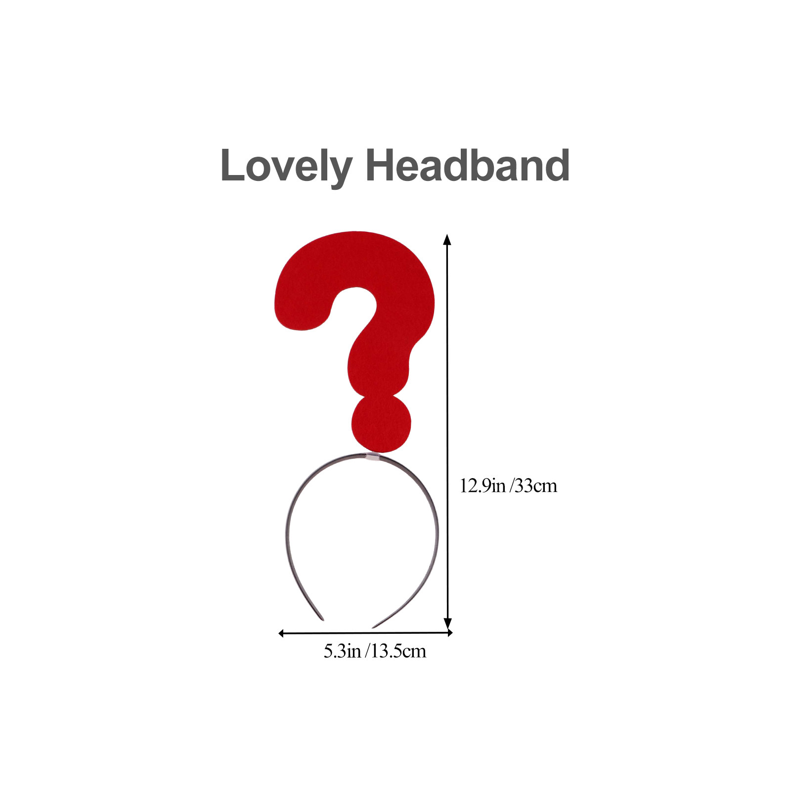 2Pcs Funny Question Mark Hair  - Photography Questions 评论和价格