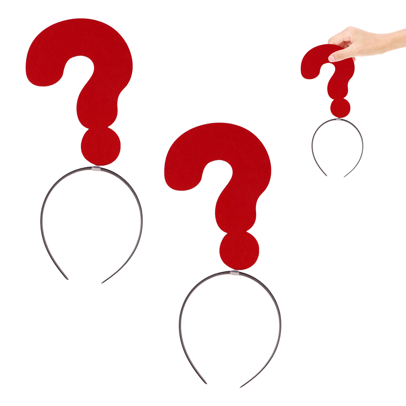 2Pcs Funny Question Mark Hair  - Photography Questions 评论和价格