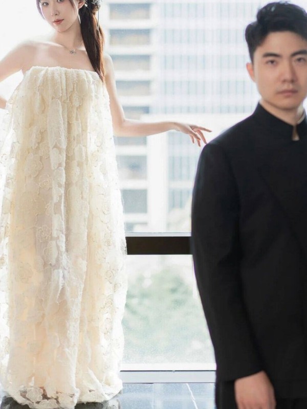 Retro Lace Hollow out Bridal G - Photography Online 评论和价格