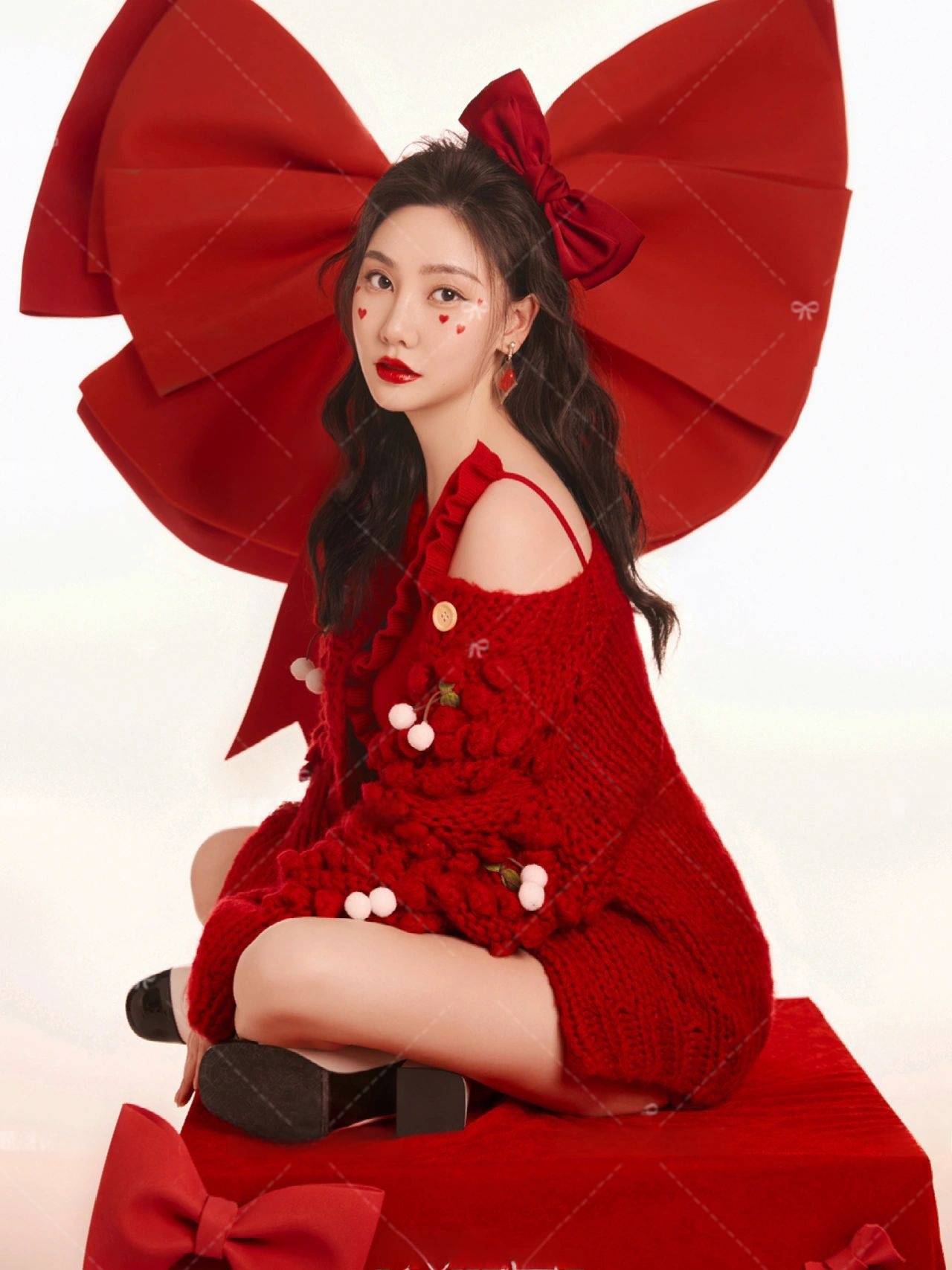 Red Sweater Christmas Theme Ne - Photography Year 评论和价格