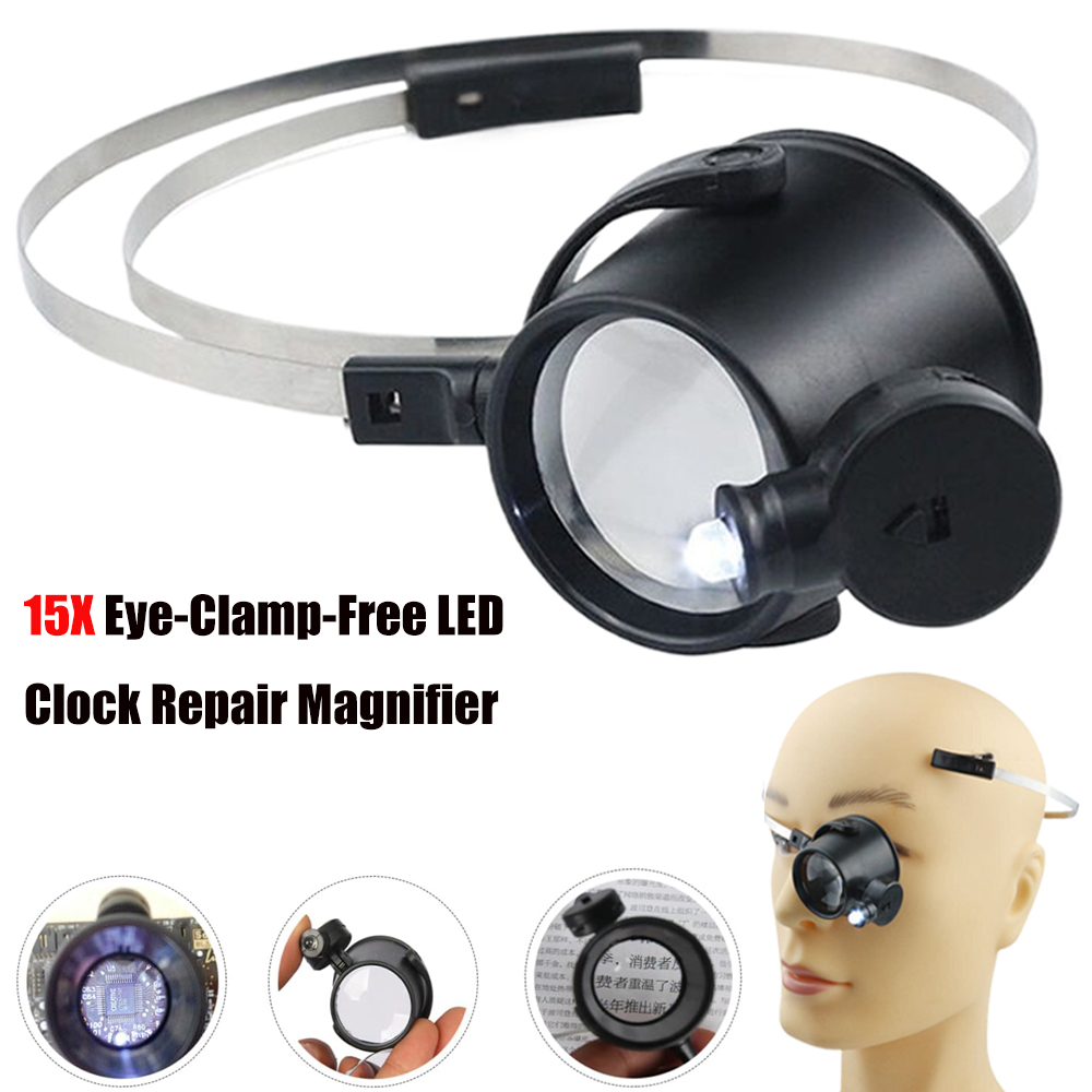 Portable 15X Loupe Lens Headba - Eye Piece Magnifier 评论和价格