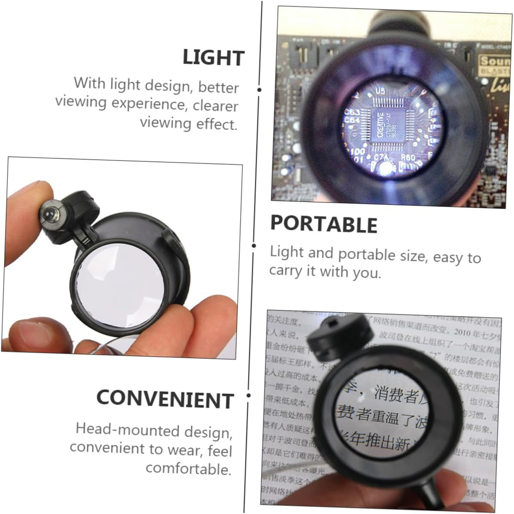 Portable 15X Loupe Lens Headba - Eye Piece Magnifier 评论和价格
