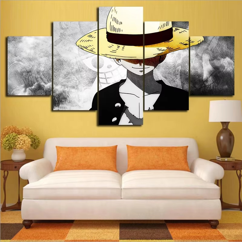 5 Piece HD Wall Art Anime Post - Photography Landscape 评论和价格