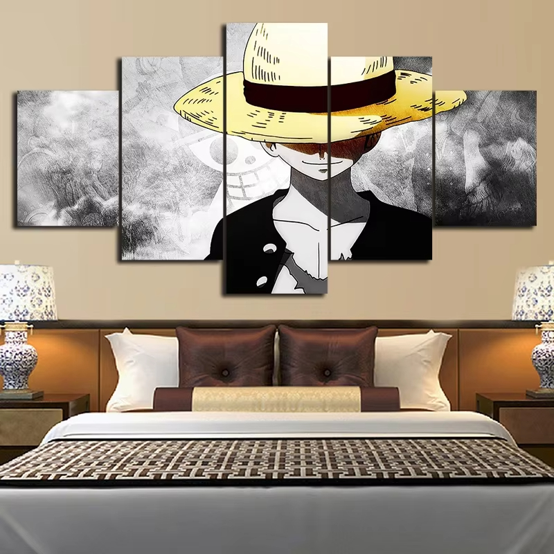5 Piece HD Wall Art Anime Post - Photography Landscape 评论和价格